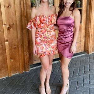 Runaway The Label Floral Off-Shoulder Dress